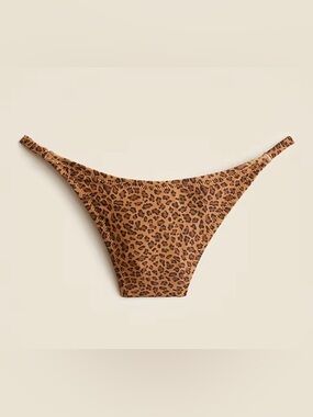 J. Crew ‘90s no-tie string bikini bottom in leopard print